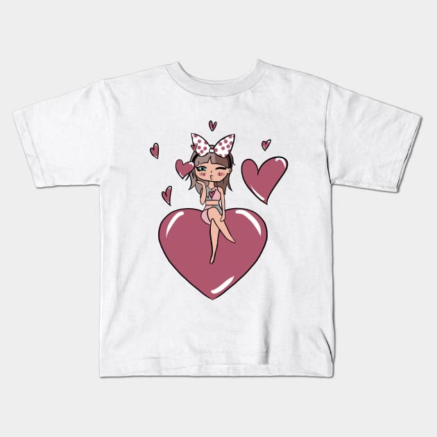 This is how much I love you - Nori Doll Kids T-Shirt by Baguettea